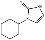 1-环己基-1H-咪唑-2-硫醇 结构式
