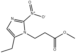 5-Ethyl-2-nitro-1H-imidazole-1-propanoic acid methyl ester 结构式