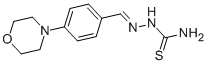 4-Morpholinobenzaldehyde thiosemicarbazone 结构式