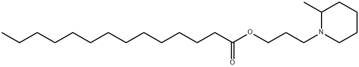 Myristic acid 3-(2-methylpiperidino)propyl ester 结构式
