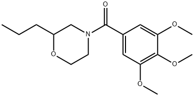 2-Propyl-4-(3,4,5-trimethoxybenzoyl)morpholine 结构式