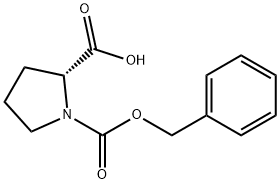 N-苄氧羰基-D-脯氨酸 结构式