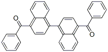 4,4'-dibenzoyl-1,1'-binaphtyl 结构式