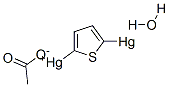 acetic acid: (5-mercuriothiophen-2-yl)mercury: hydrate 结构式