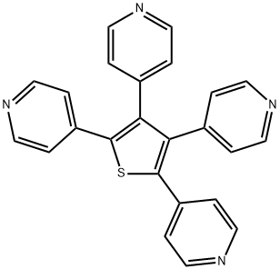 4,44乔,4乔(2,3,4,5-Thiophentetrayl)tetrakis-pyridine 结构式