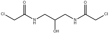 N,N'-(2-Hydroxytrimethylene)bis(chloroacetamide) 结构式