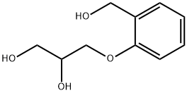 3-[o-(Hydroxymethyl)phenyloxy]-1,2-propanediol 结构式