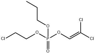 (2-Chloroethyl)(2,2-dichlorovinyl)propyl=phosphate 结构式