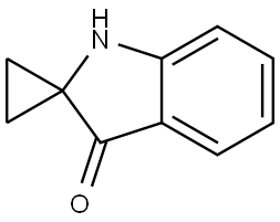 Spiro[cyclopropane-1,2'-[2H]indol]-3'(1'H)-one 结构式