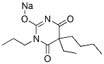 5-Butyl-5-ethyl-1-propyl-2-sodiooxy-4,6(1H,5H)-pyrimidinedione 结构式