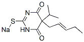 5-Isopropyl-5-(2-pentenyl)-2-sodiothio-4,6(1H,5H)-pyrimidinedione 结构式