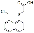 2-[(8-Chloromethylnaphthalen-1-yl)thio]acetic acid 结构式