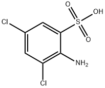 2-Amino-3,5-dichlorobenzenesulfonic acid 结构式