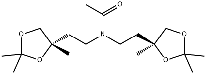 N,N-Bis[2-[(S)-2,2,4-trimethyl-1,3-dioxolan-4-yl]ethyl]acetamide 结构式