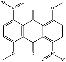 1,5-dimethoxy-4,8-dinitroanthraquinone 结构式