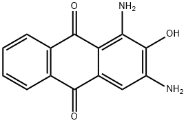 1,3-diamino-2-hydroxyanthracene-9,10-dione 结构式