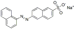 sodium 6-(1-naphthylazo)naphthalene-2-sulphonate 结构式