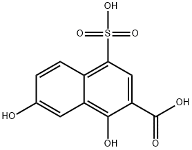 3,5-dihydroxy-7-sulfo-2-naphthoic acid 结构式