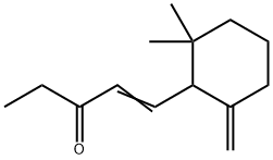 1-(2,2-dimethyl-6-methylenecyclohexyl)pent-1-en-3-one 结构式