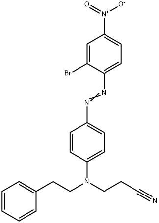 3-[[4-[(2-bromo-4-nitrophenyl)azo]phenyl](2-phenylethyl)amino]propiononitrile 结构式