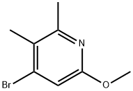 4-溴-6-甲氧基-2,3-二甲基吡啶 结构式