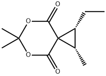 5,7-Dioxaspiro[2.5]octane-4,8-dione,1-ethyl-2,6,6-trimethyl-,(1R,2S)-(9CI) 结构式