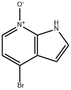 4-溴-1H-吡咯并[2,3-B]吡啶-7-氧化物 结构式