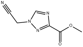 METHYL 1-(CYANOMETHYL)-1H-1,2,4-TRIAZOLE-3-CARBOXYLATE 结构式