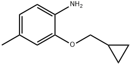 2-(环丙基甲氧基)-4-甲基苯胺 结构式