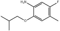 Benzenamine, 5-fluoro-4-methyl-2-(2-methylpropoxy)- (9CI) 结构式