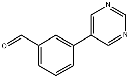 3-嘧啶-5-基苯甲醛 结构式