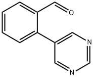 2-(嘧啶-5-基)苯甲醛 结构式