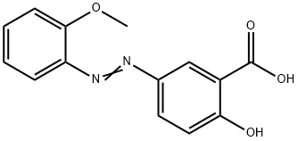 2-Hydroxy-5-[(2-methoxyphenyl)azo]benzoic acid 结构式