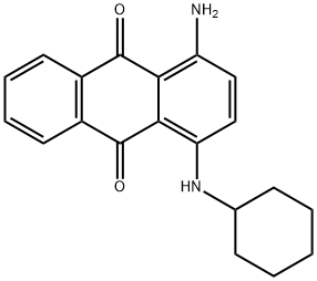 1-amino-4-(cyclohexylamino)anthraquinone 结构式