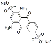 1,4-Diamino-9,10-dihydro-9,10-dioxoanthracene-2,6-disulfonic acid disodium salt 结构式