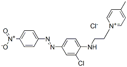 1-[2-[[2-chloro-4-[(4-nitrophenyl)azo]phenyl]amino]ethyl]-4-methylpyridinium chloride 结构式