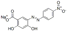 2,4-Dihydroxy-4'-nitroazobenzene-5-carboxylic acid sodium salt 结构式