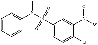 4-chloro-N-methyl-3-nitro-N-phenylbenzenesulphonamide  结构式