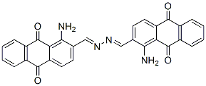 1-amino-9,10-dihydro-9,10-dioxoanthracene-2-carbaldehyde 2-[(1-amino-9,10-dihydro-9,10-dioxo-2-anthryl)methylene]hydrazone  结构式