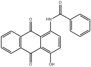N-(9,10-dihydro-4-hydroxy-9,10-dioxo-1-anthryl)benzamide 结构式