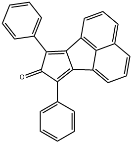 7,9-二苯基-8H-环戊并[A]苊烯-8-酮 结构式