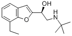 (S)-α-[[(1,1-Dimethylethyl)amino]methyl]-7-ethyl-2-benzofuranmethanol 结构式