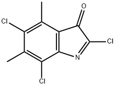 2,5,7-trichloro-4,6-dimethyl-3H-indol-3-one 结构式