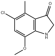 4-methyl-5-chloro-7-methoxy-3-indolinone 结构式