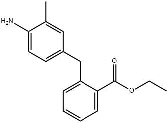 ethyl 2-(4-amino-3-methylbenzyl)benzoate 结构式