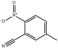2-硝基-5-甲基苯甲腈 结构式