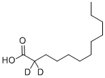 氘代2,2-D2十二烷酸 结构式