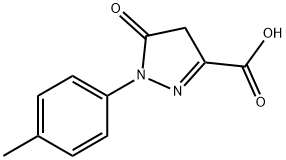 1H-PYRAZOLE-3-CARBOXYLIC ACID, 4,5-DIHYDRO-1-(4-METHYLPHENYL)-5-OXO- 结构式
