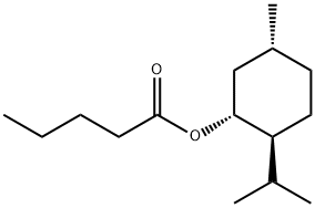 [1R-(1alpha,2beta,5alpha)]-5-methyl-2-(1-methylethyl)cyclohexyl valerate 结构式