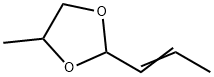 4-Methyl-2-(1-propenyl)-1,3-dioxolane 结构式